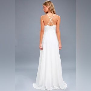 Lulus Madalyn White Lace Maxi Dress